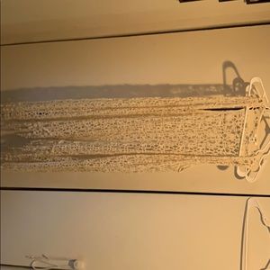 Cream lace coverup. Never worn!